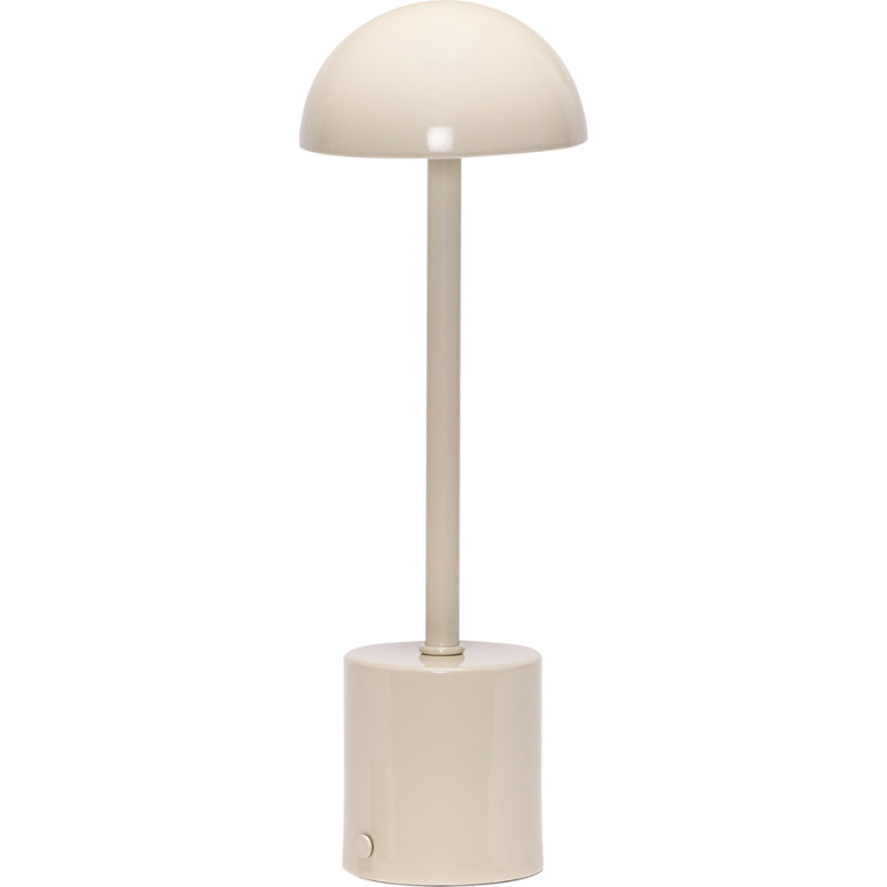 H&uuml;bsch Taten uppladdningsbar bordslampa, sand