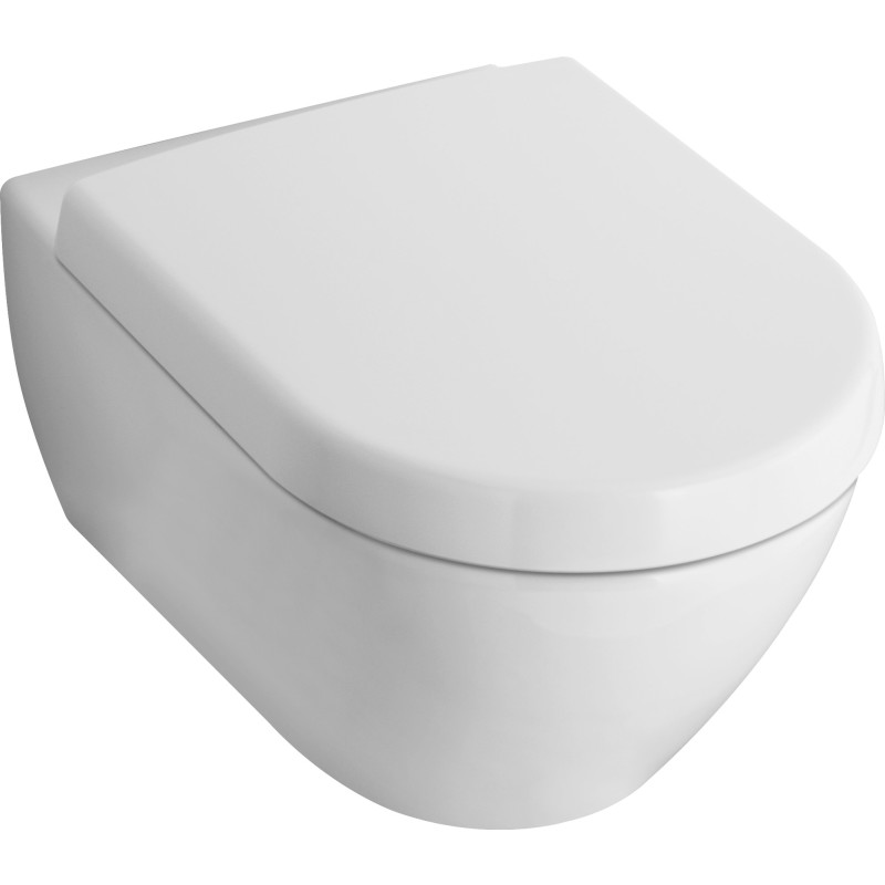 Villeroy & Boch Subway 2.0 v&auml;ggh&auml;ngd toalett, reng&ouml;ringsv&auml;nlig, vit