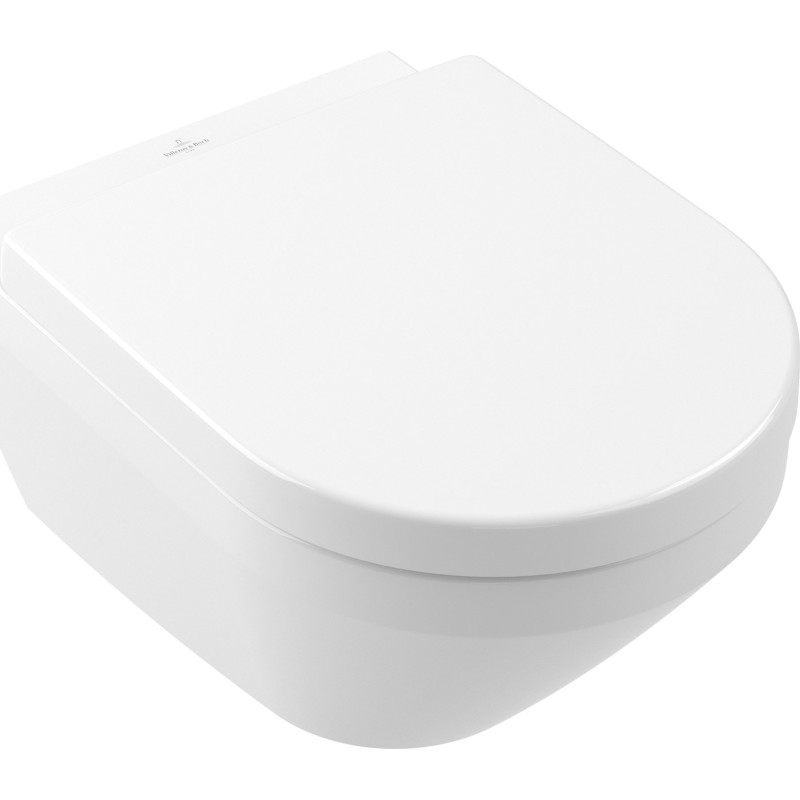 Villeroy & Boch Architectura væghængt toilet, uden skyllekant, rengøringsvenlig, hvid