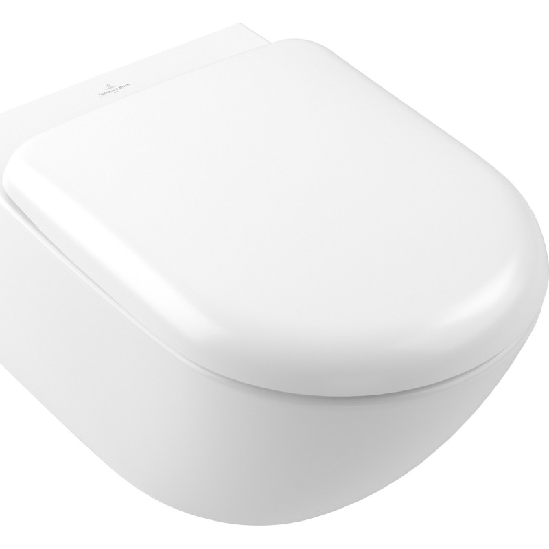 Villeroy & Boch Antao væghængt toilet, uden skyllekant, rengøringsvenlig, mat hvid