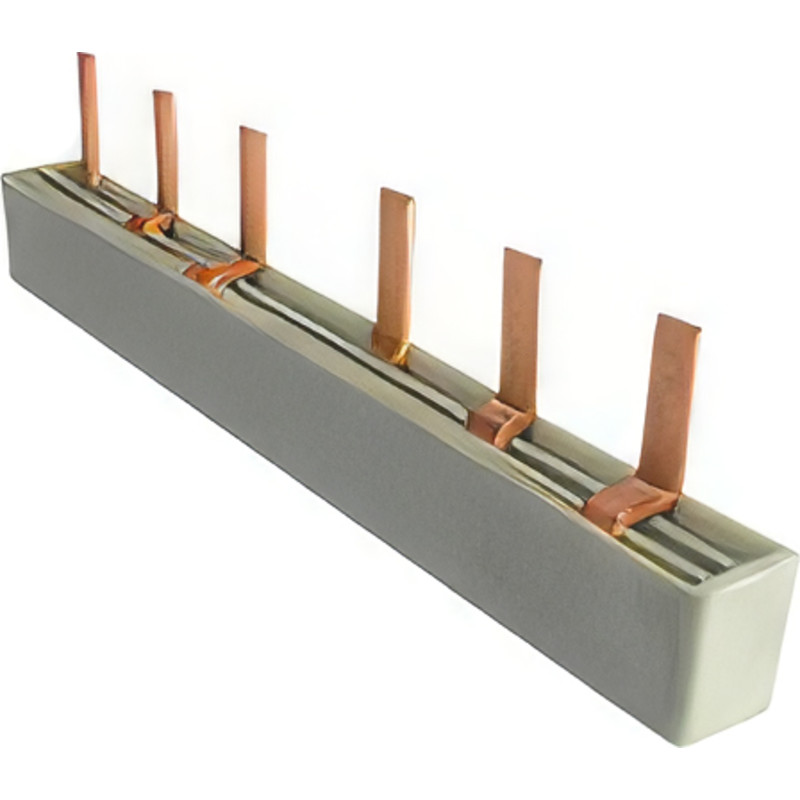 5 stk Elit Scandinavia sløjfeskinne pin, EV-S.3.6.63-M6, 10 mm2, 63A, L1/L2/L3 x2