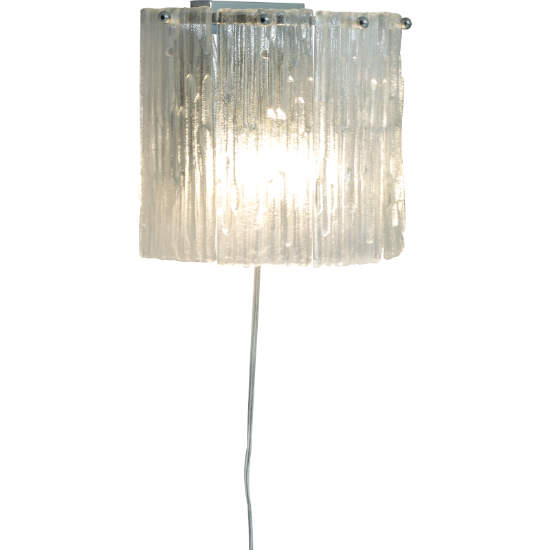 Aneta Lighting Abelone v&auml;gglampa, klar/silver