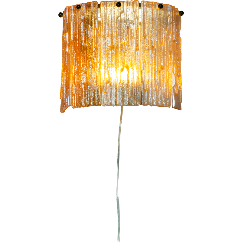 Aneta Lighting Abelone v&auml;gglampa, b&auml;rnstensf&auml;rgad/svart