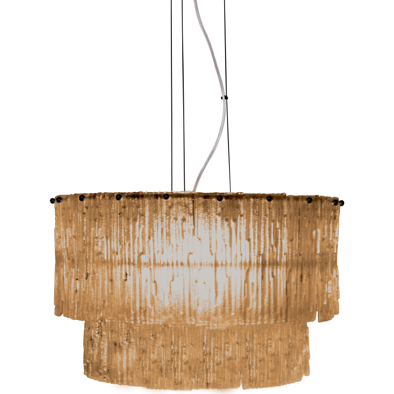 Aneta Lighting Abelone pendellampa, b&auml;rnstensf&auml;rgad/svart