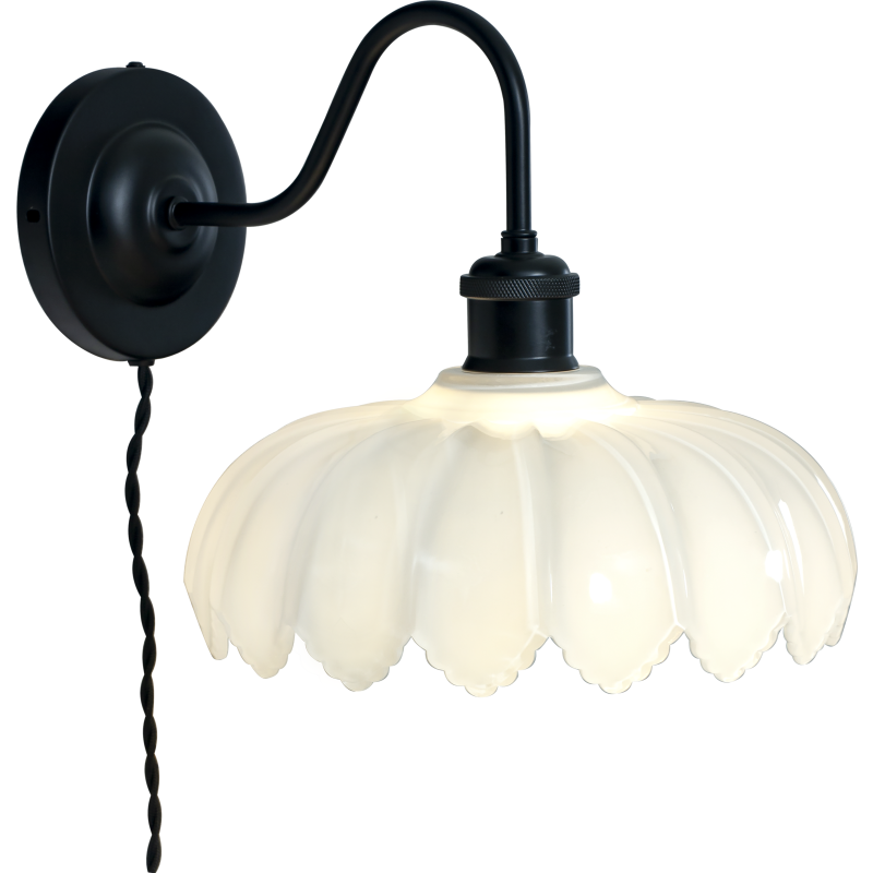 Aneta Lighting Sofia v&auml;gglampa, svart