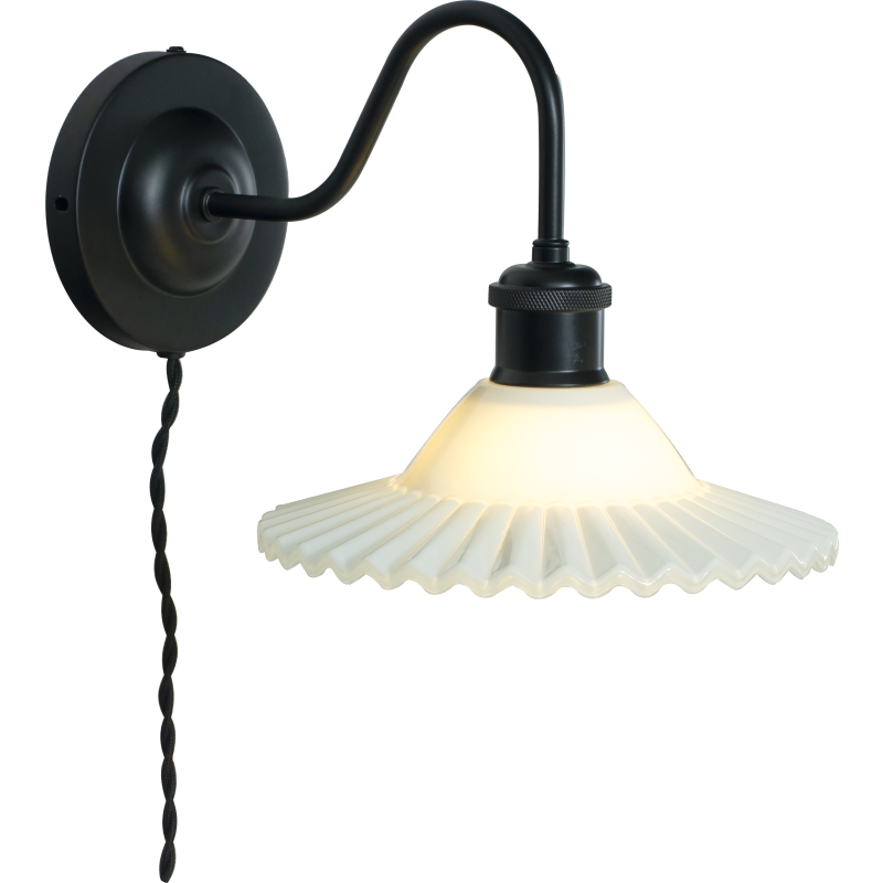 Aneta Lighting Silvia v&auml;gglampa, svart