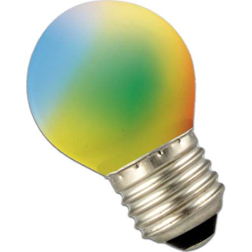 LED Kronepære farveskiftende 1W