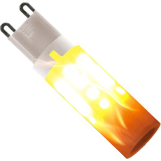 Colors LED flammepære G9 1W Ø1,5cm