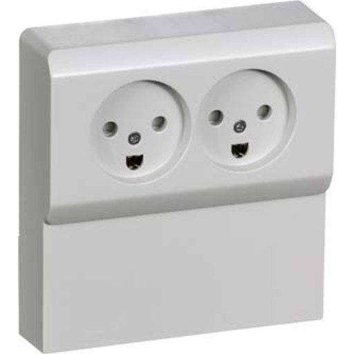 LK OPUS 66 dobbelt panelstikkontakt