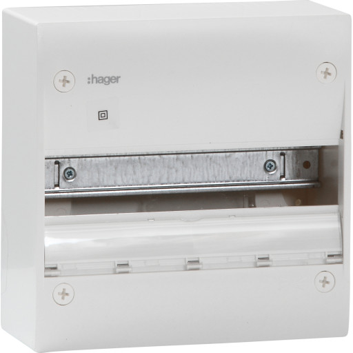 Hager gruppetavle 13 modul med DIN-skinne