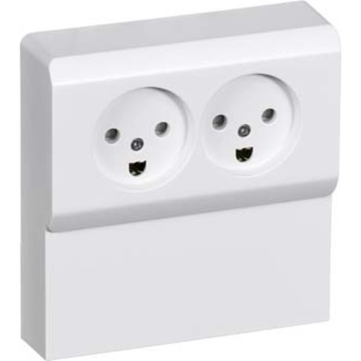 LK OPUS 66 dobbelt panelstikkontakt