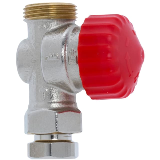 Comap Voetventiel vernikkeld 1/2 haaks zelfdichtend Kvs = 22 m3/h 2428