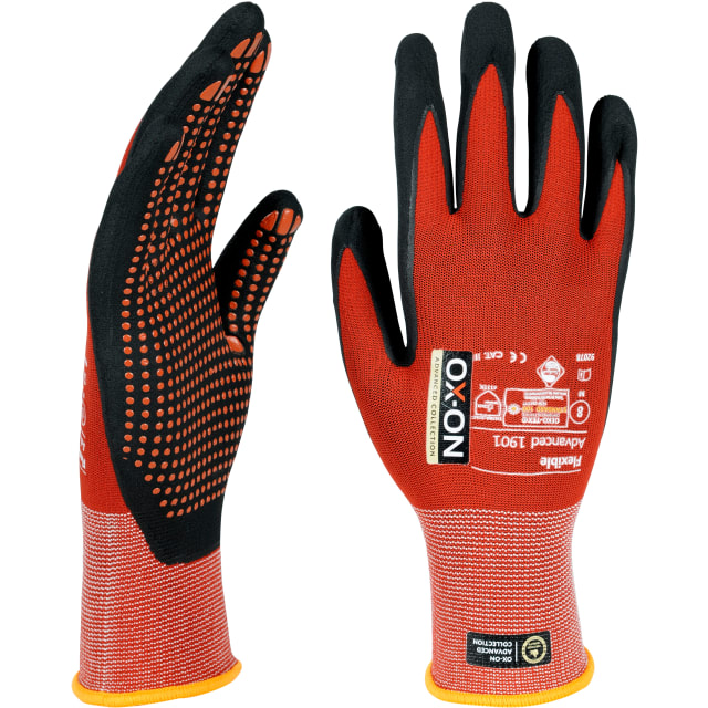 OX-ON FLEXIBLE ADVANCED 1907 Gants De Travail En Gris I