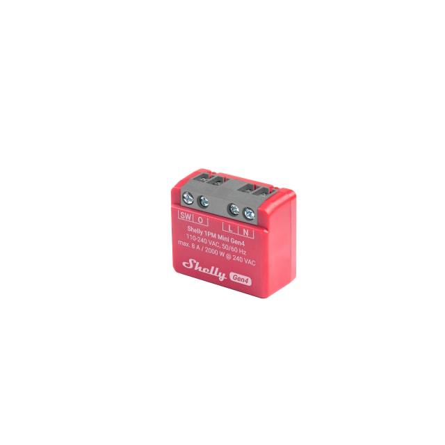 Shelly Mini Gen4 relæ med effektmåler, Wi-Fi & Zigbee | 3800238070809