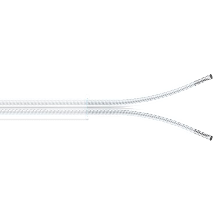 Flad plastledning PKLF 2x0,75mm², transparent