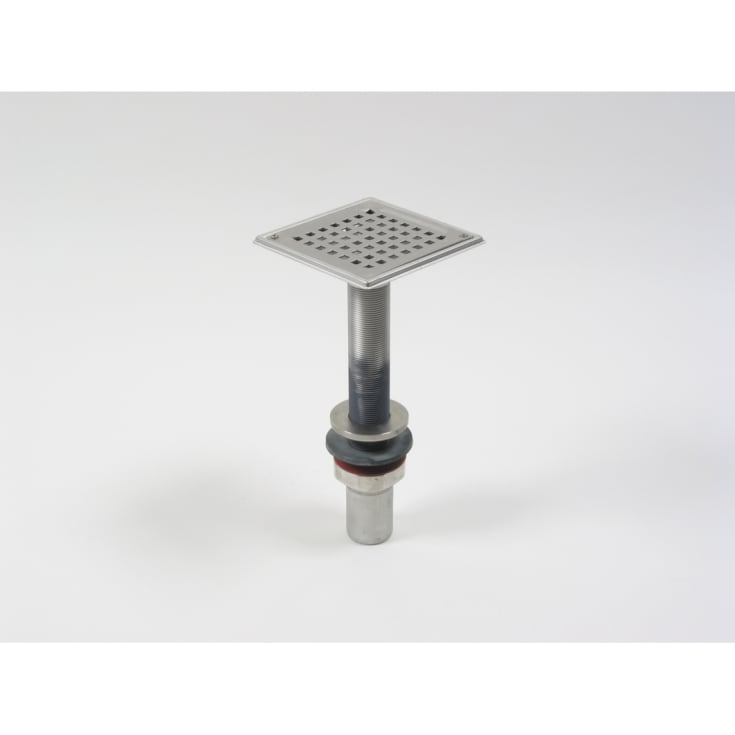 Indsats støbejernsafløb forhøjelsesramme 145x145 mm udløb 50 mm