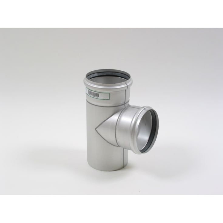 Ø 125 x 125 mm x 87,5° Grenrør rustfritt stål AISI304/EN1.4301 BLÜCHER