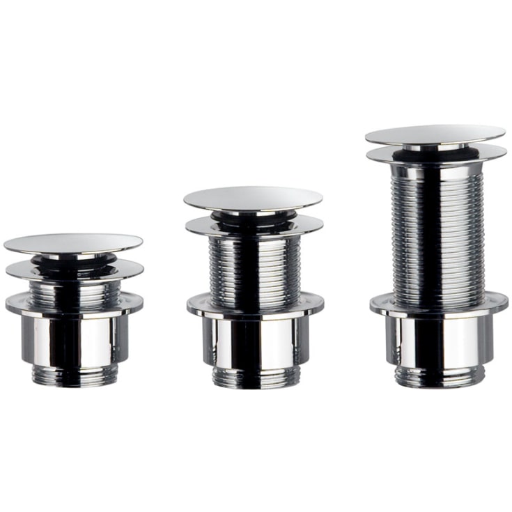 Cassøe bundventil, push-open, krom