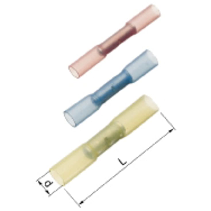 25 stk Isoleret Samlemuffe Krympbar rød 0,5-1,5 mm² A1535SKW