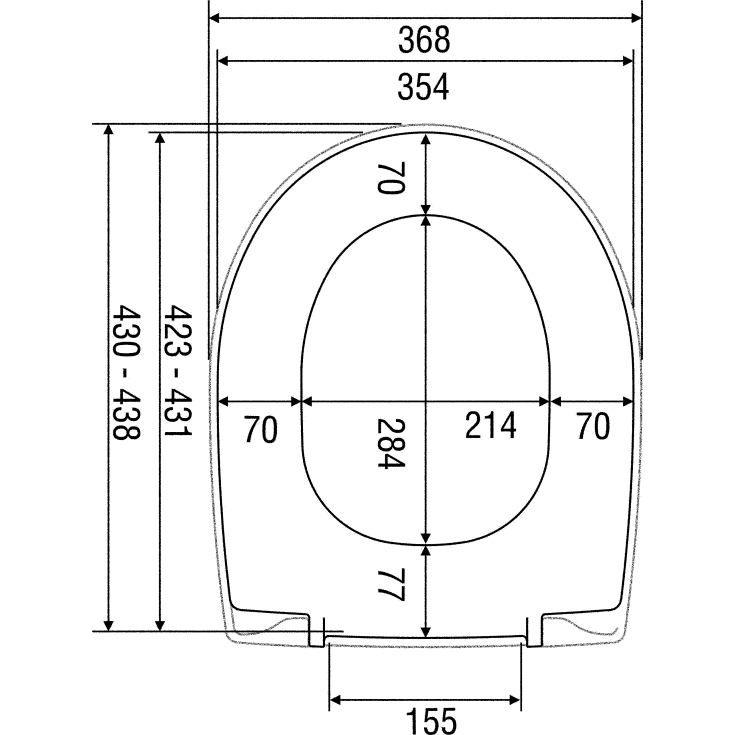 MKW Nautic/Nordic toiletsæde, hvid