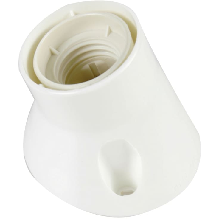 Vægfatning E27, hvid