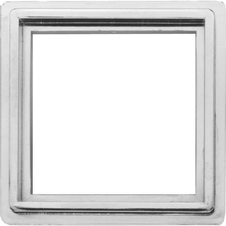 Purus MaxiFlex forhøjerramme, 100x100 mm, krom