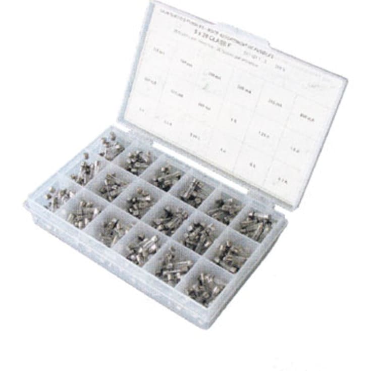 Sortimentsboks med fine sikringer pen 5x20 mm