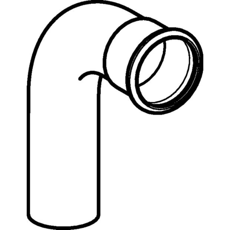 Mapress 90° bøjning med nippel 42 mm