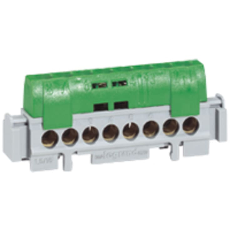 10 st TERMINALBLOCK 0-4 47MM JORDGRÅ