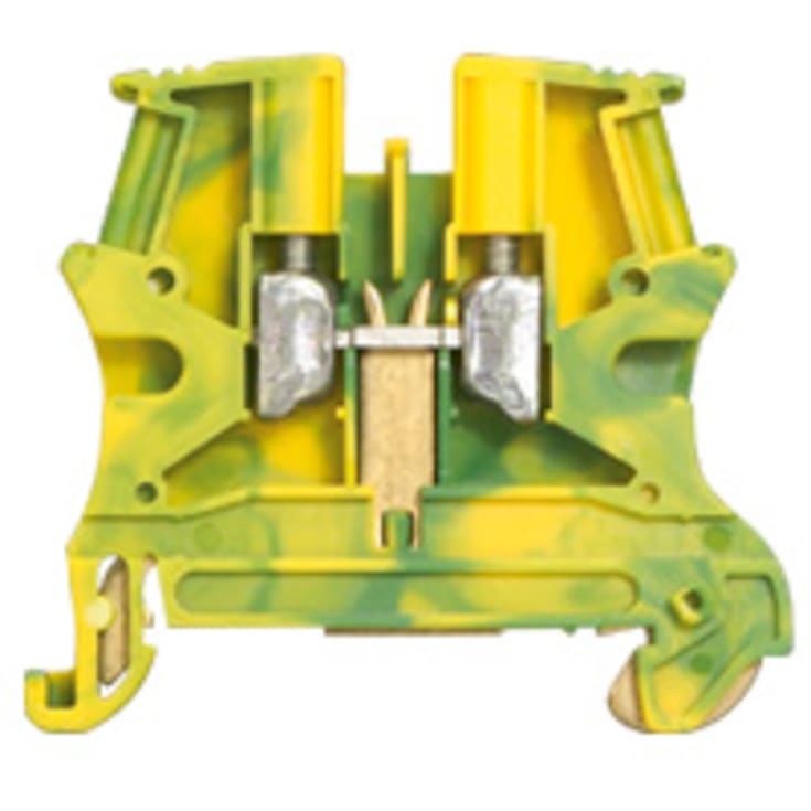 Viking 3 Rækkeklemme 6 mm², grøn/gul, 8 mm