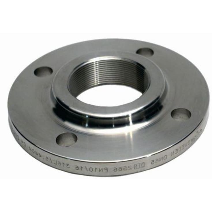 1" gjengeflens AISI 316L DIN 2566 EN1092-1 PN10-40