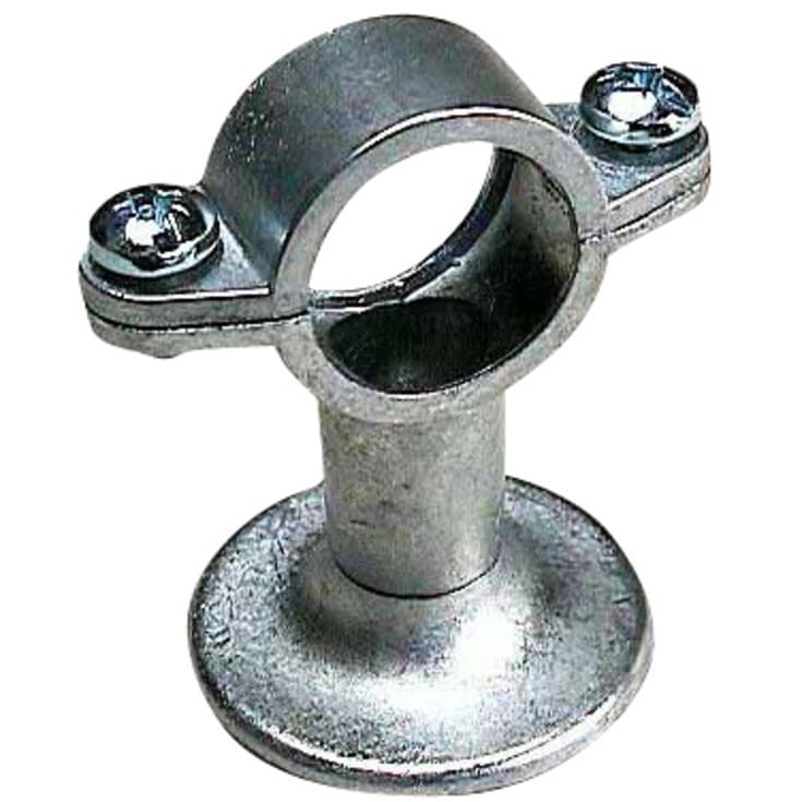 Klammer med veggflens, sink, 1/2"