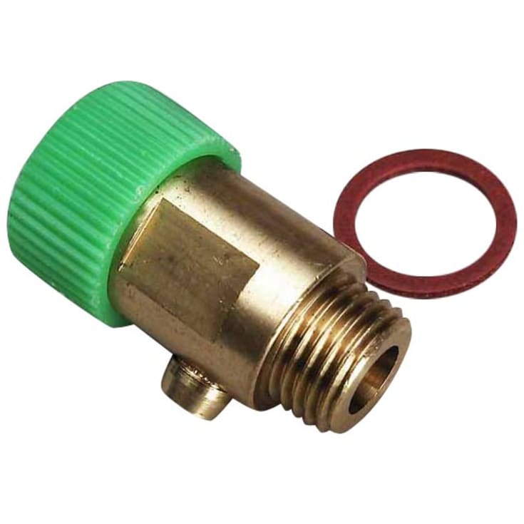 1/4" Aftapventil med pvc-greb