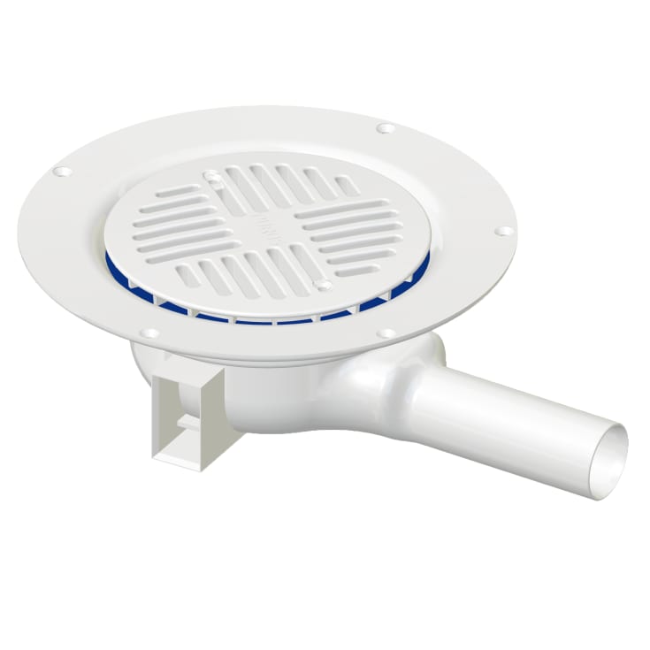 Purus JO MiniMax sluk, til vinylgulv, Ø50 mm, hvit