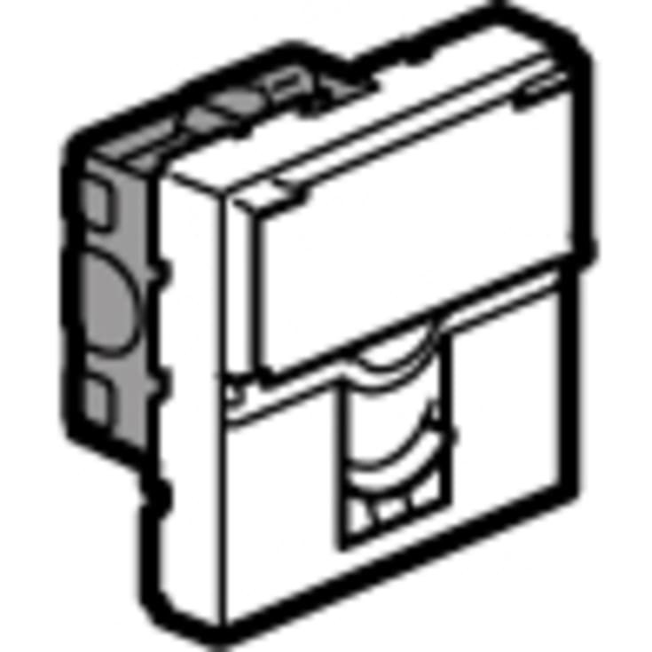 10 st Mosaik Datauttag Cat.6A STP 2M Vit