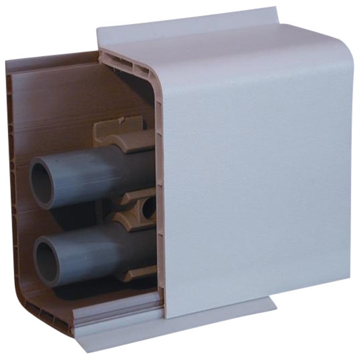 4 stk Gabotherm rørpanel dobbelt iso grå