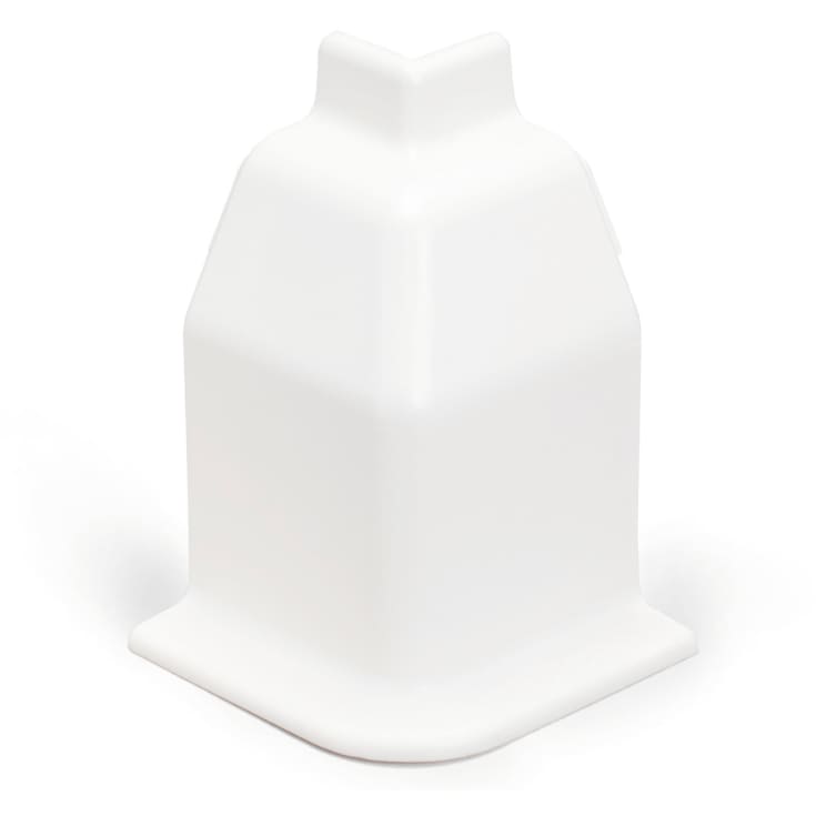 Rehau utvändigt hörn med läpp, SL 20/70 mm, vit