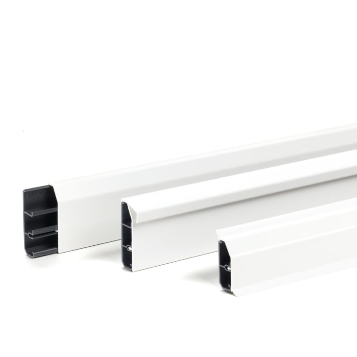 2 meter Fodpanel SL 20/50 hvid RAL9010