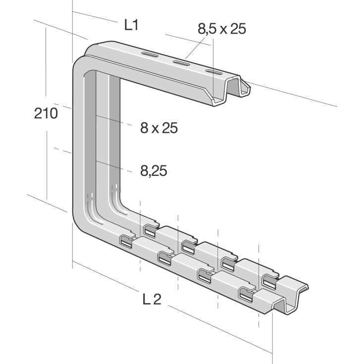 Legrand CSNC loftophæng til gitterbakke, 100 mm