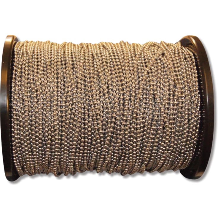 25 meter Kuglekæde let krom