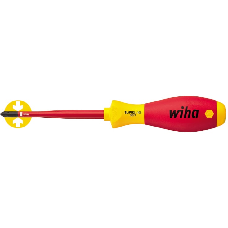 Wiha Slimfix KOMBI skruvmejsel, PZ2, 1 000V