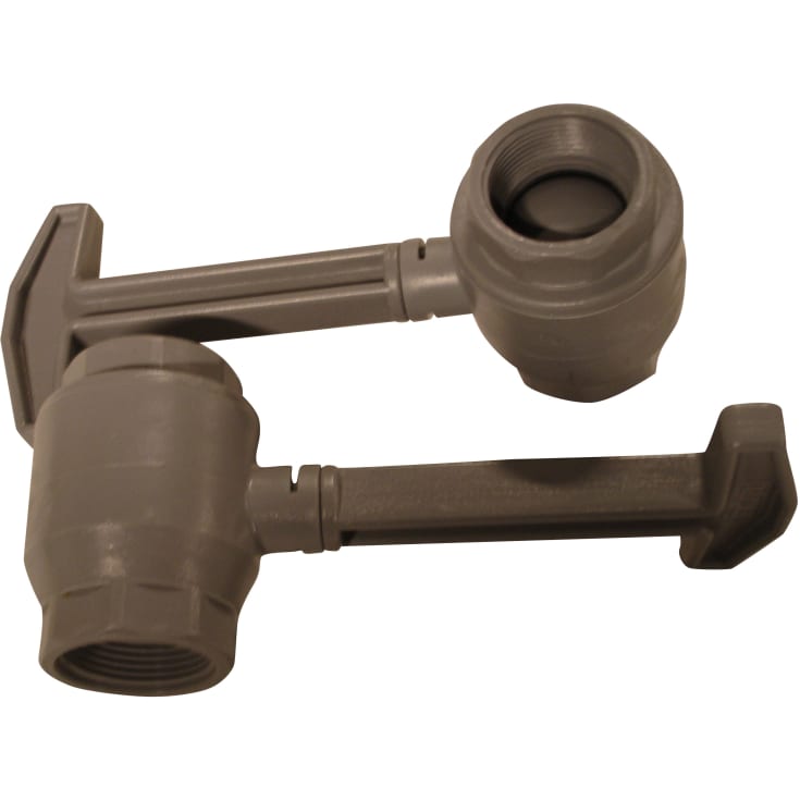 Intra kuleventil 1 1/4", sort