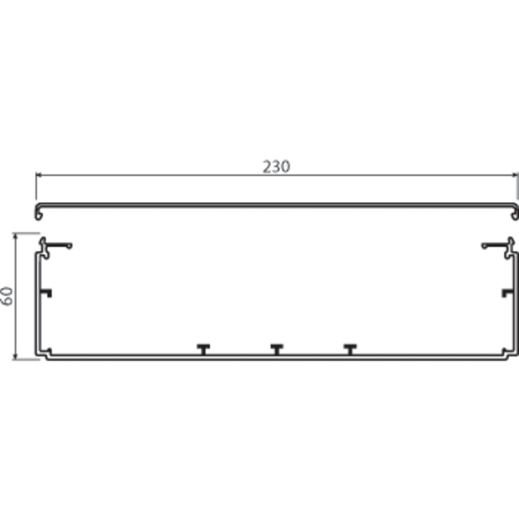8 meter Kabelkanal komplet LF 60230 PH