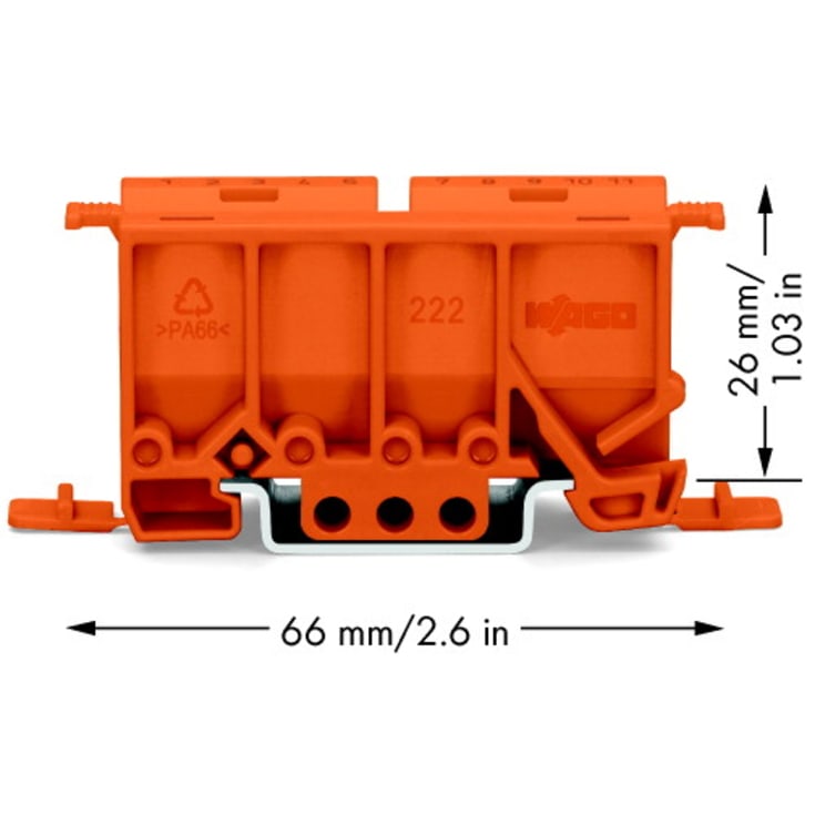 10 stk Holder til fjedersamlemuffe serie 222