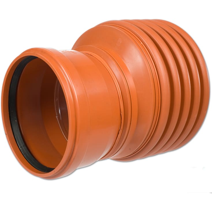 Kaczmarek K2 DN250 x 200 mm PP-rød. for glatt spiss, uten gummiring