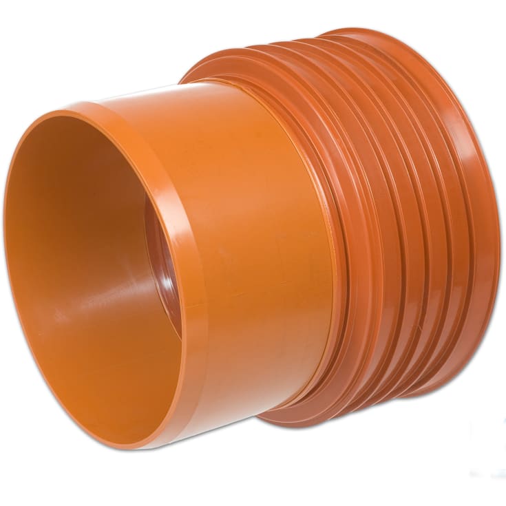 K2 ID DN400 x 400 mm PP-övergång K2 muff/slätspik utan/tätningsring