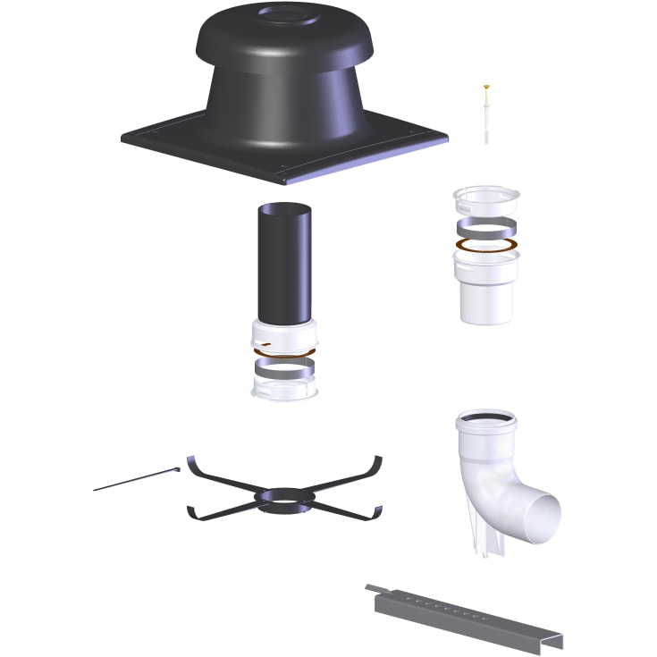 Grundpaket flexrör 80 mm PPS
