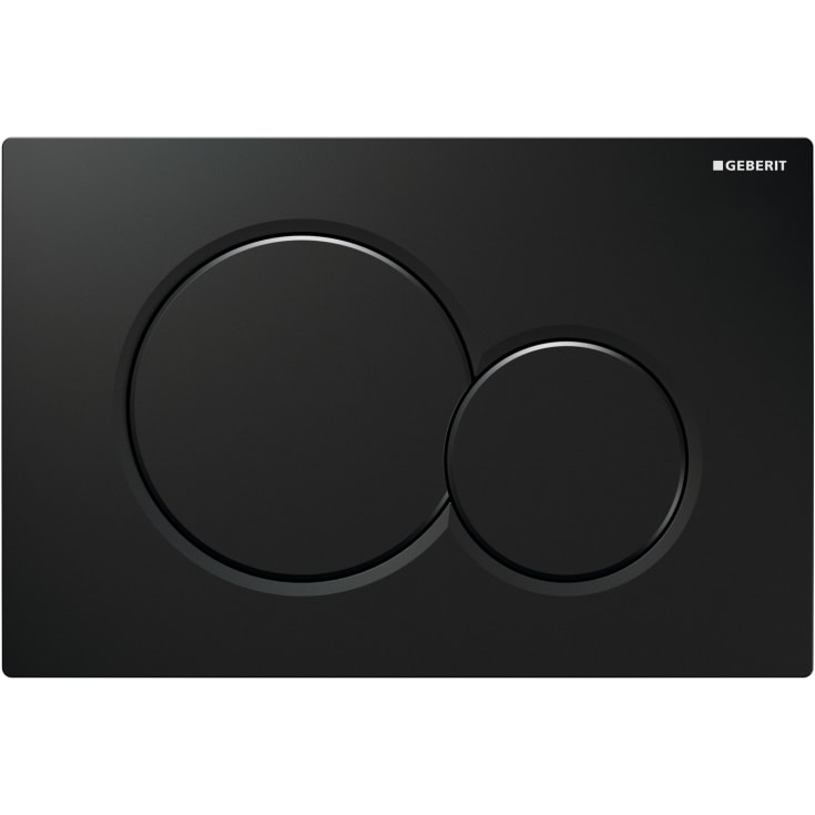 Geberit Sigma 01 Round betjeningsplate, sort