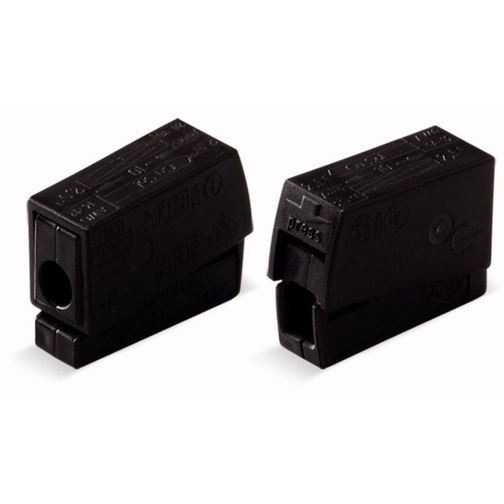 100 st LJUSKLÄMMA 1-2,5MM² SVART