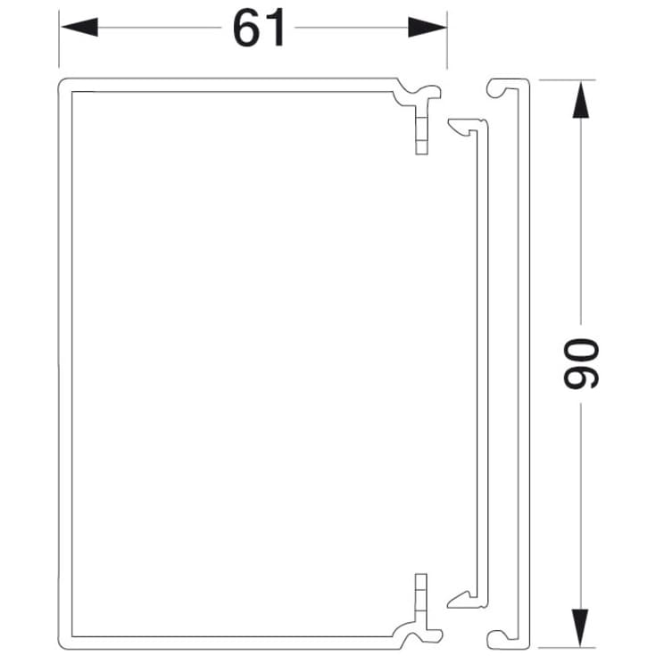 48 meter Tehalit kabelkanal 60090